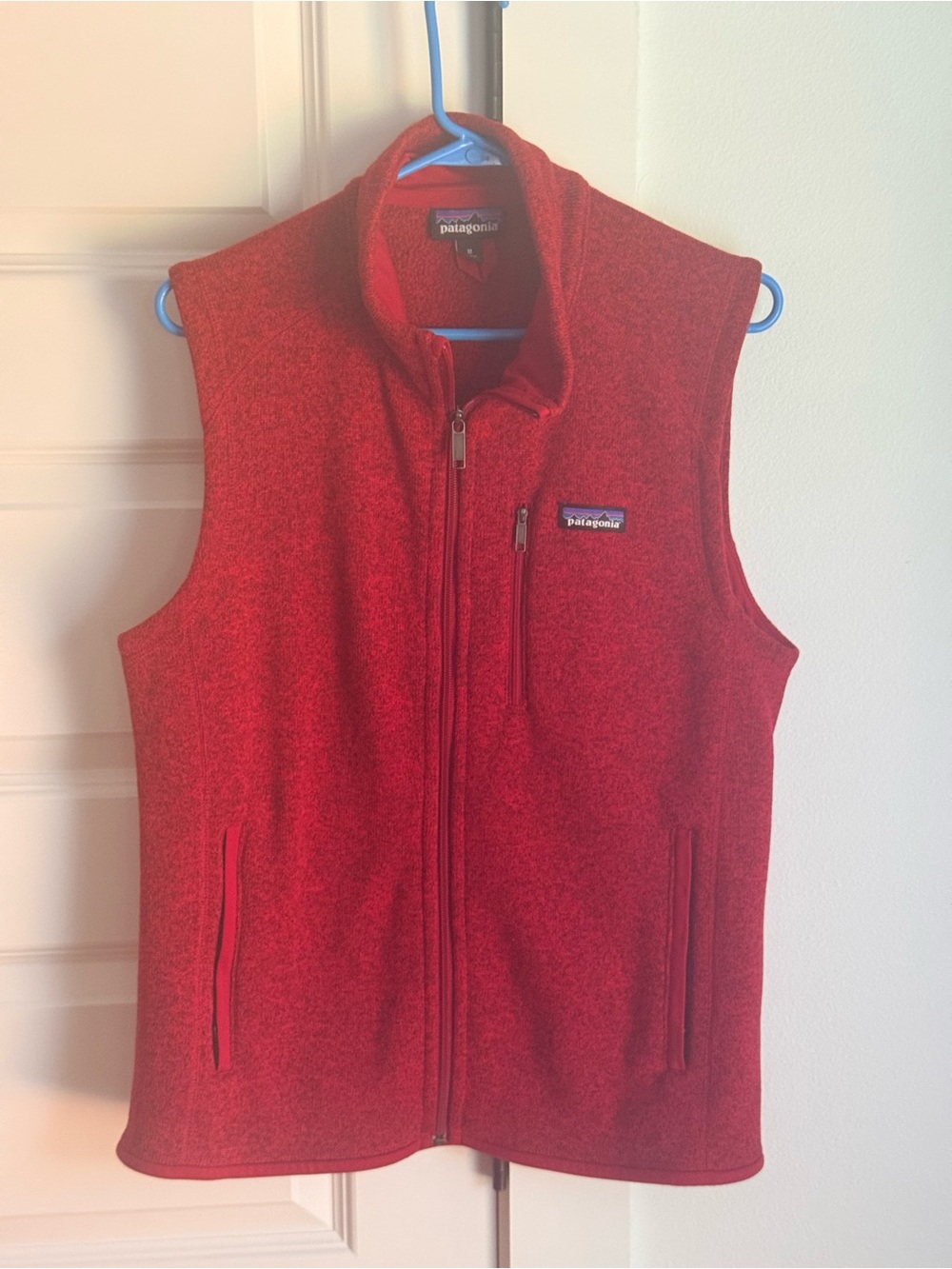 Patagonia Men's Red Fleece Vest - Full Zip